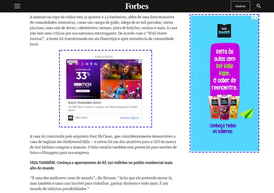 rede de display